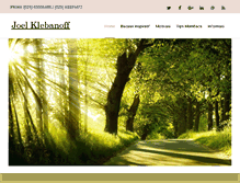 Tablet Screenshot of joelklebanoff.com